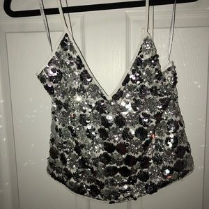 Sequined tops.